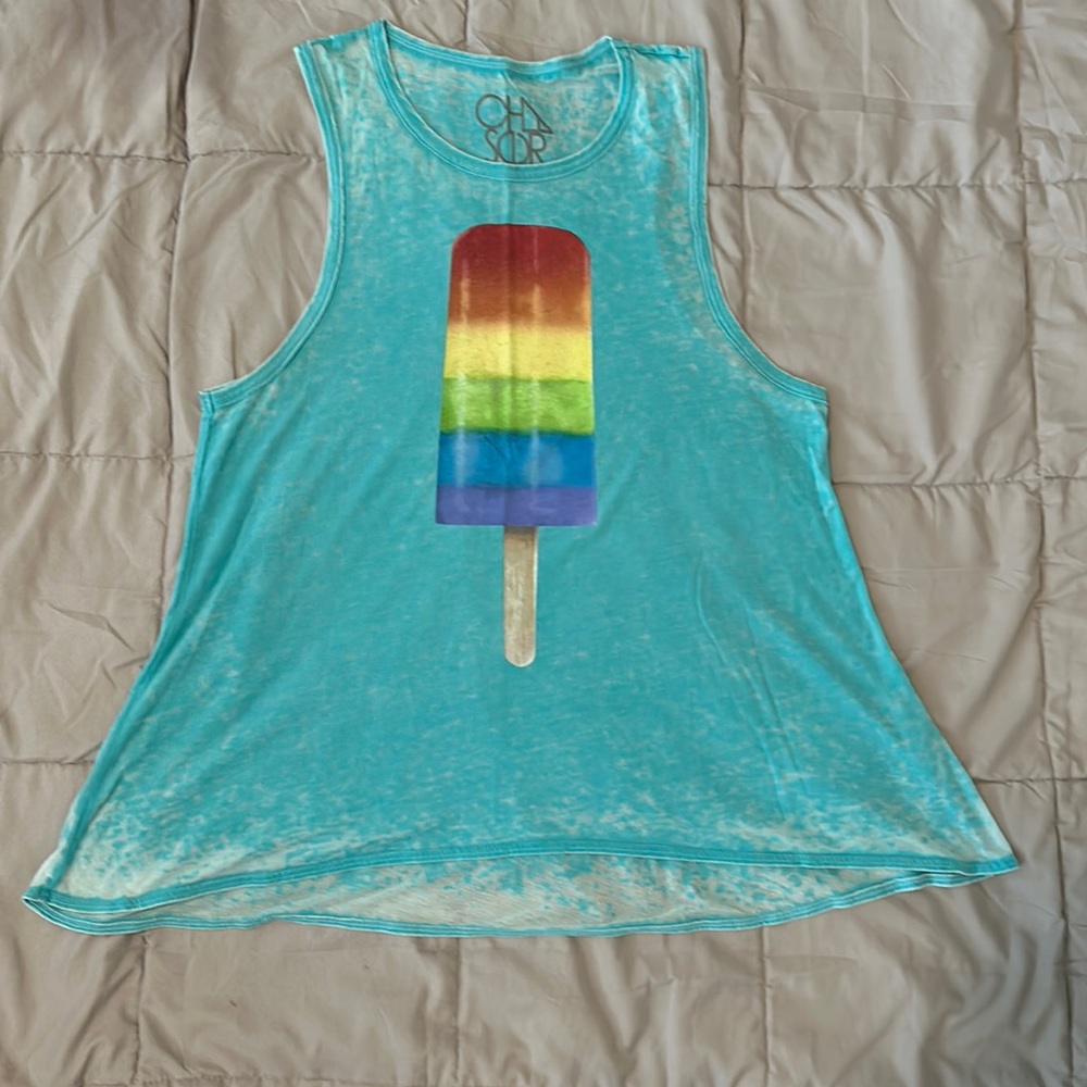 Chaser ice pop tank. Size small. As seen on girlfriends guide to divorce
